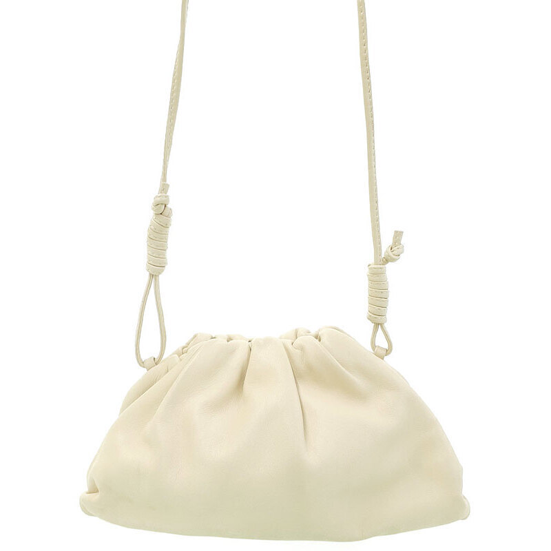Bottega Veneta The Pouch Shoulder Bag White Leather